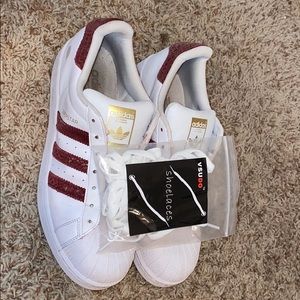 Lightly worn custom snakeskin adidas brandnewlaces